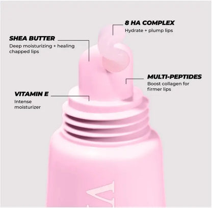 Vitamasques Lip Butter Balm Vanilla Creme, Korean Lip Balm - Peptide Lip Treatment - Lip Balm Hydrating - Light Tinted Lip Balm - Made in Korea - 0.33 Fl.Oz