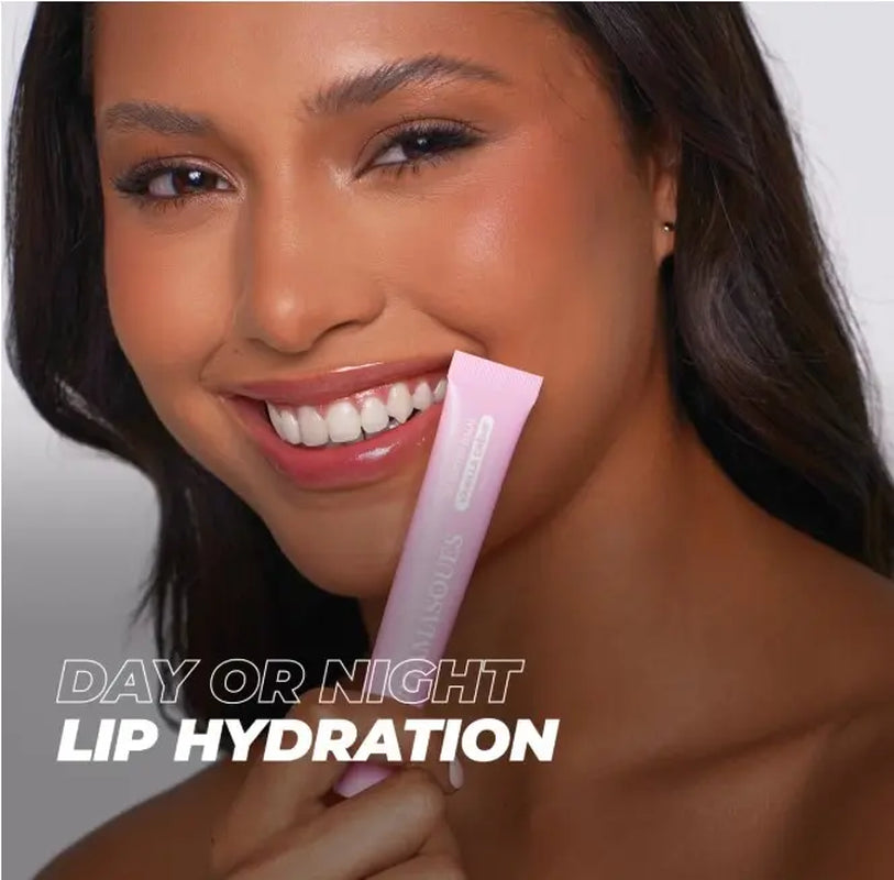 Vitamasques Lip Butter Balm Vanilla Creme, Korean Lip Balm - Peptide Lip Treatment - Lip Balm Hydrating - Light Tinted Lip Balm - Made in Korea - 0.33 Fl.Oz