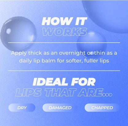 Vitamasques Lip Butter Balm Vanilla Creme, Korean Lip Balm - Peptide Lip Treatment - Lip Balm Hydrating - Light Tinted Lip Balm - Made in Korea - 0.33 Fl.Oz